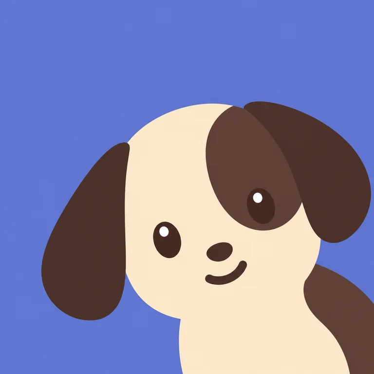 Dog Oval Head Right