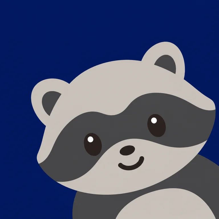 Raccoon Bean Head Right