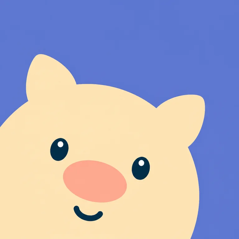Pig Gentle Smile