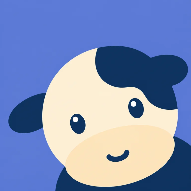 Cow Gentle Smile