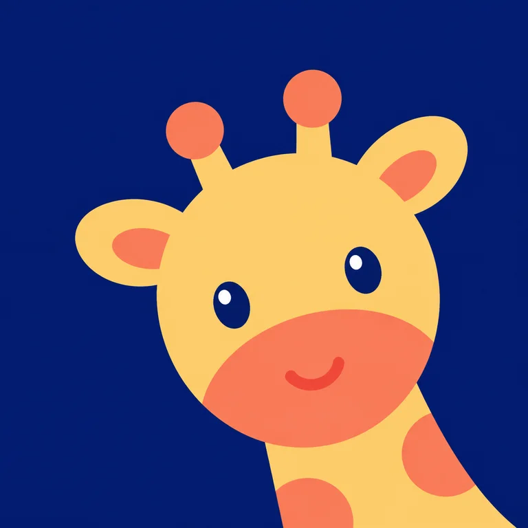 Giraffe Cheerful
