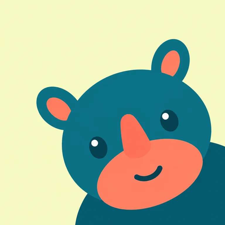 Rhinoceros Curious Peek
