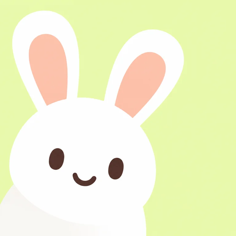 White Upright Rabbit