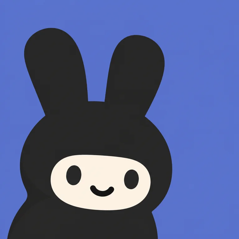 Black Upright Rabbit