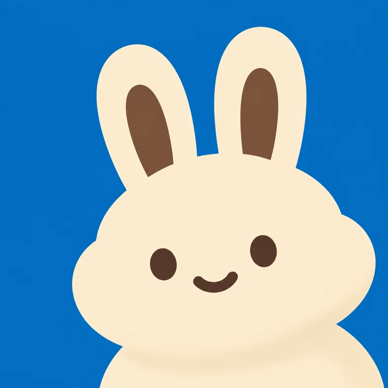 Fluffy Cream Rabbit