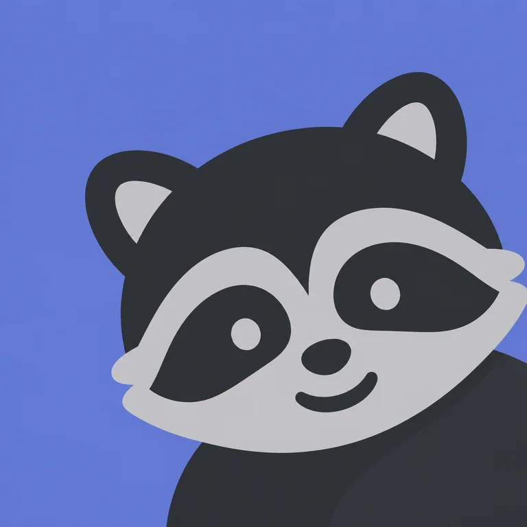 Dark Charcoal Raccoon