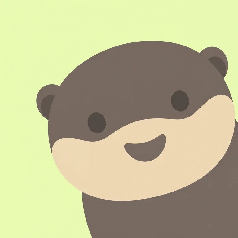 Gray Brown River Otter
