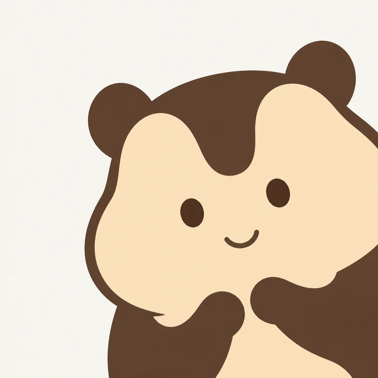Hamster Shy Soft Smile Right