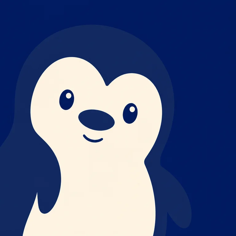 Penguin Warm Tiny Smile Left