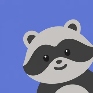 Raccoon Tall Crop Right