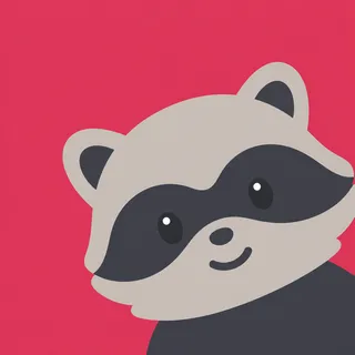 Raccoon Low Ears Right