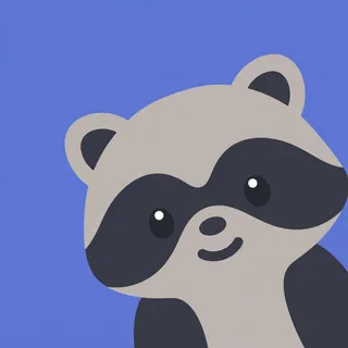 Raccoon Close Ears Right