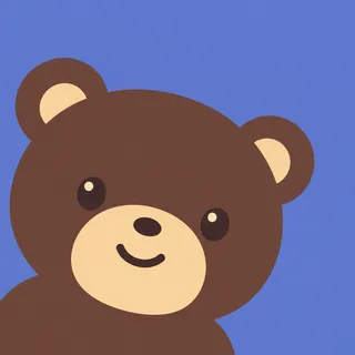 Bear Oval Head Left