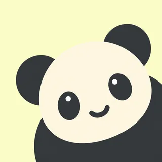Cream Face Panda