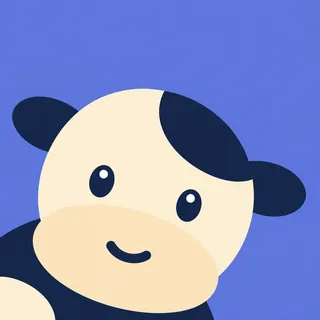 Cow Curious Peek