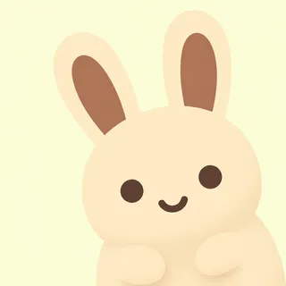 Cream Upright Rabbit