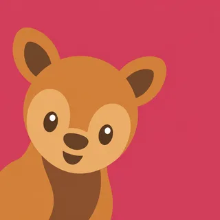 Deer Bright Compact Face Left
