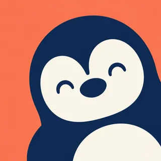 Penguin Playful Close Eyes Right